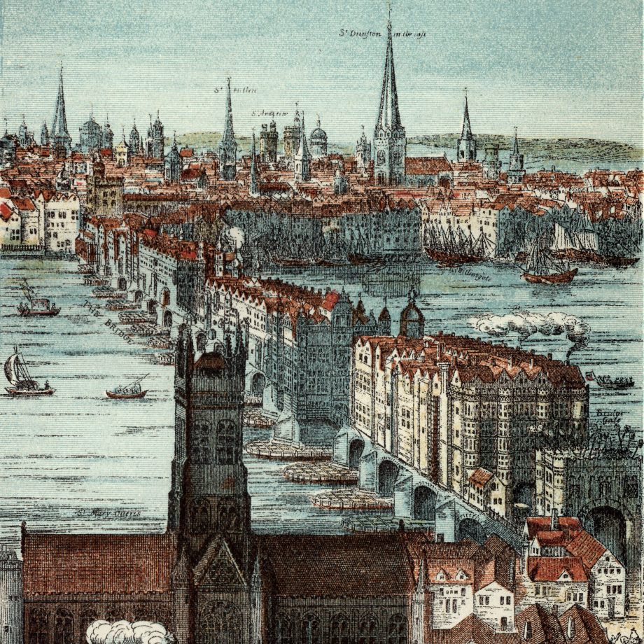 Old London Bridge and Its Houses by Dorian Gerhold a review. A