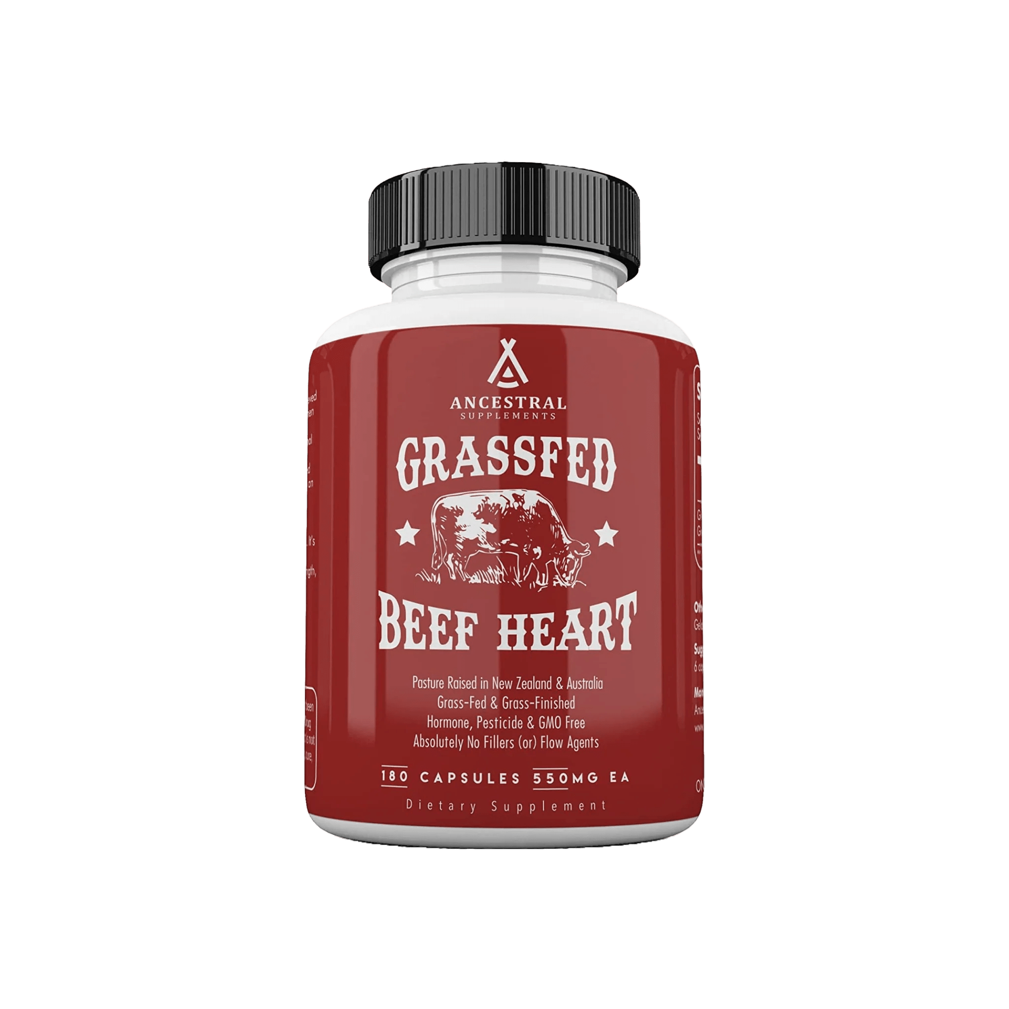 100 Grass Fed Beef Heart Capsules Sparrow Health & Performance