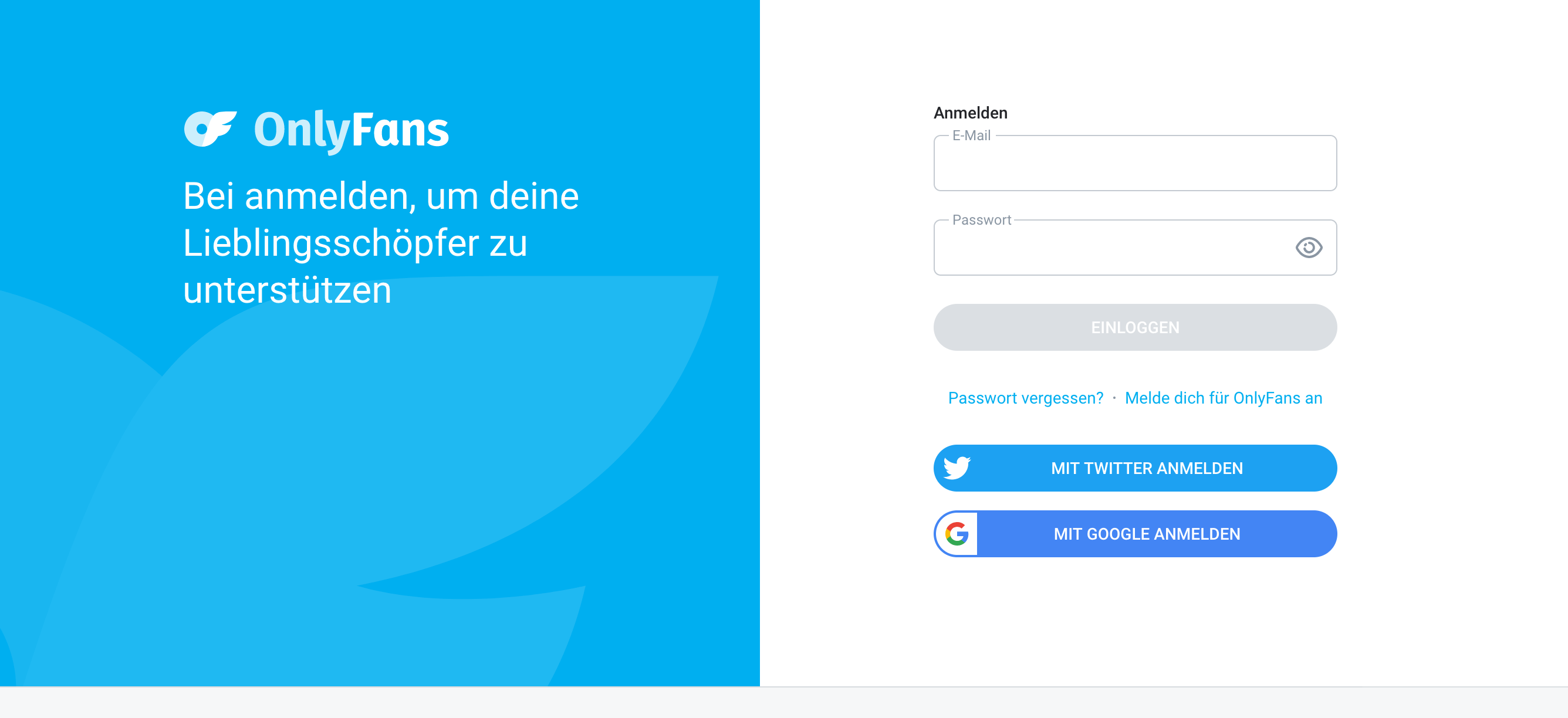 Onlyfans Login Direkter Login zu deinem Onlyfans Account