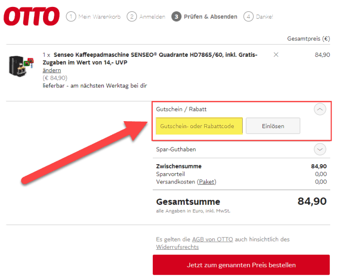 15€ OTTO Gutschein ab April 2023 + 70 Rabatt