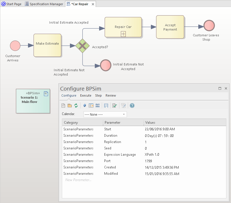 BPSim Business Simulations Enterprise Architect User Guide