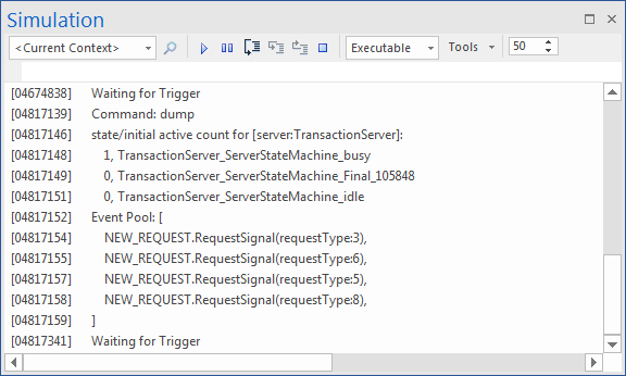 Example Simulation Commands Enterprise Architect User Guide