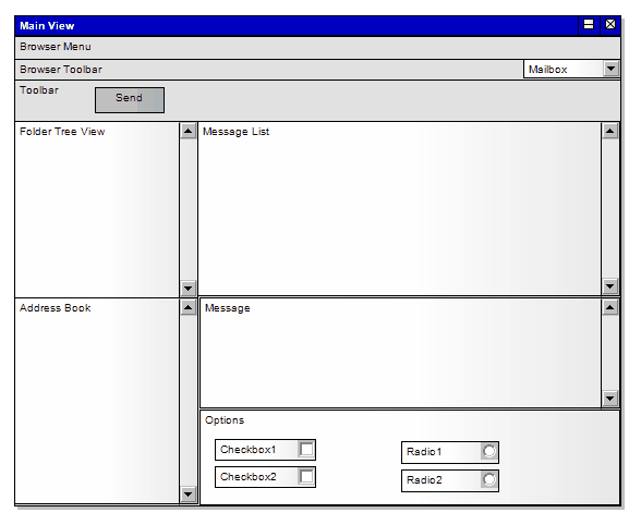 Example User Interface Diagram | Enterprise Architect User Guide