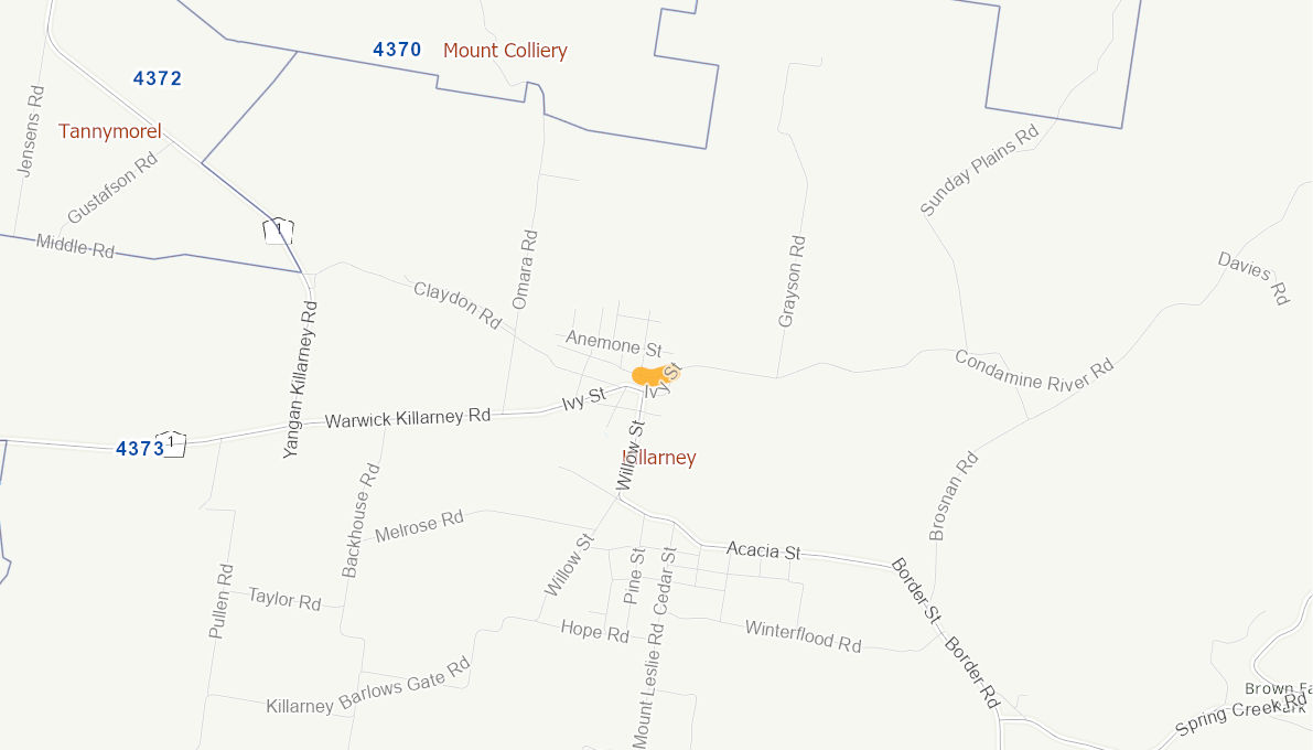 Arbutus Street, Killarney 04843812QLDRTR Infrastructure