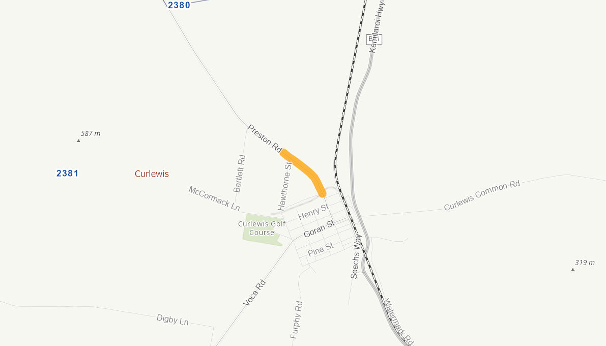 Preston Road (Rural Road) 04943113NSWRTR Infrastructure Investment Program