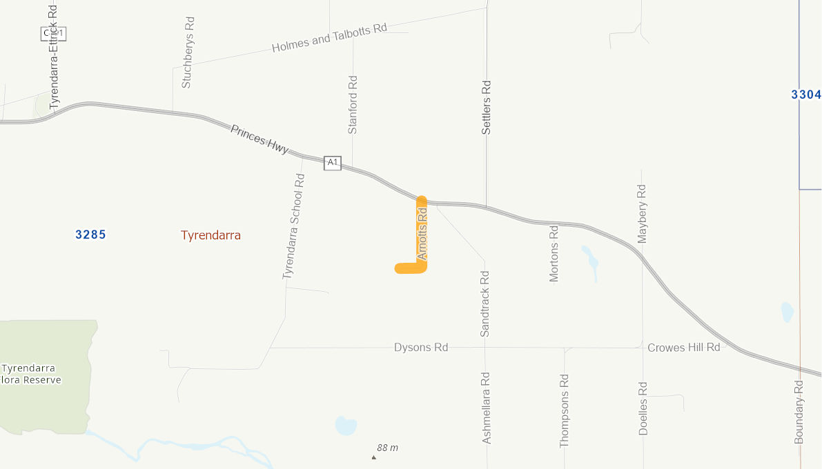 Arnotts Road (Rural Road) 05036913VICRTR Infrastructure