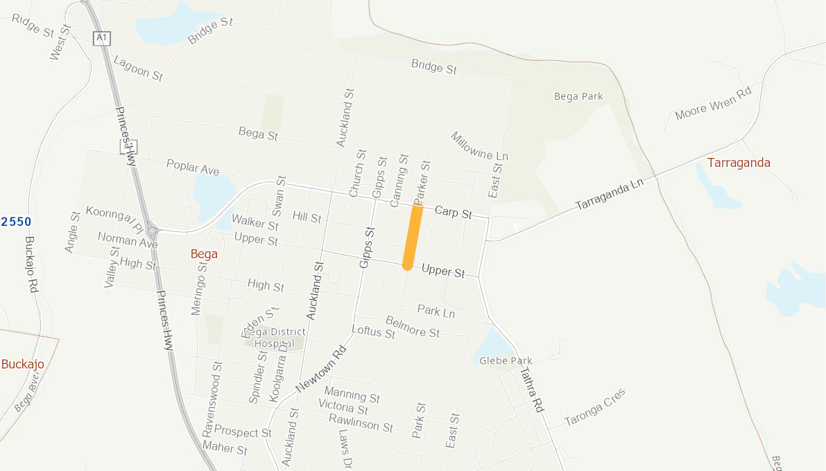 Parker Street, Bega 05108213NSWRTR Infrastructure Investment Program