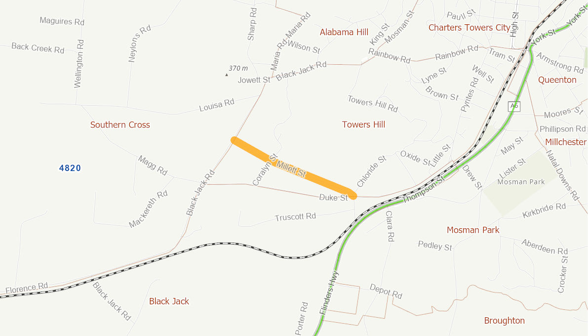 Millett Street, Charters Towers 05109213QLDRTR Infrastructure