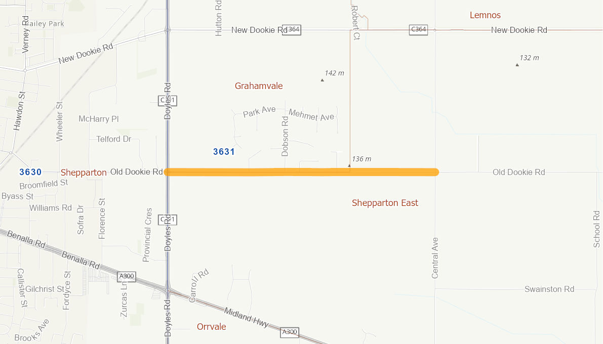 Old Dookie Road, Shepparton East 05123113VICRTR Infrastructure