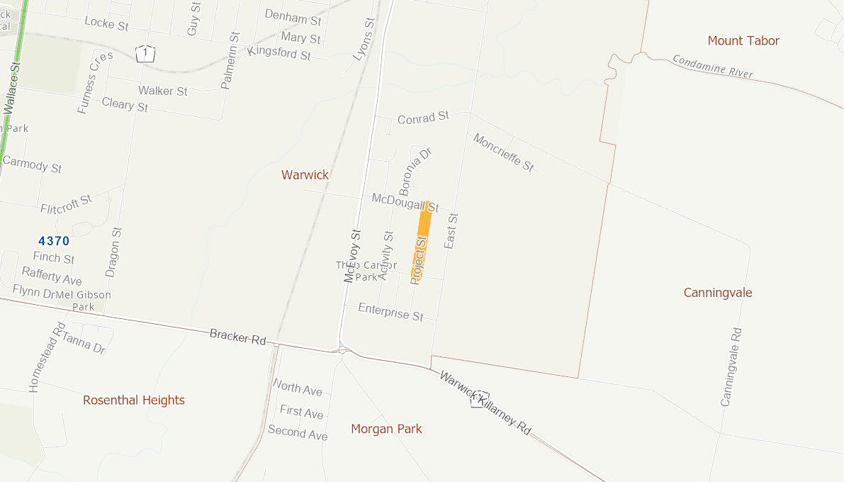 Project Street, Warwick, Queensland 05291414QLDRTR Infrastructure