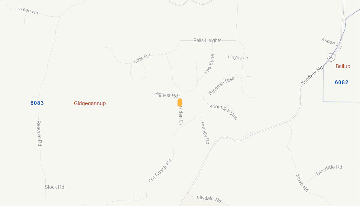 Tilden Drive 05470814WARTR Infrastructure Investment Program