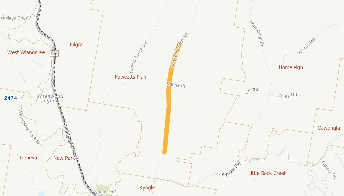 Fawcetts Plains Road 05527114NSWRTR Infrastructure Investment Program