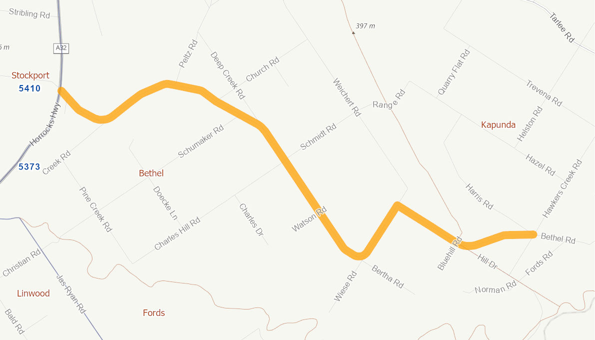 Bethel Road, Kapunda 05638615SARTR Infrastructure Investment Program