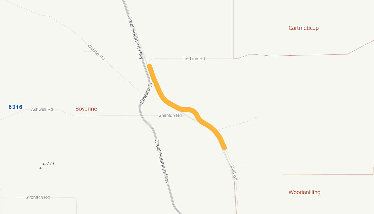 Burt Road (rural road) 05669015WARTR Infrastructure Investment