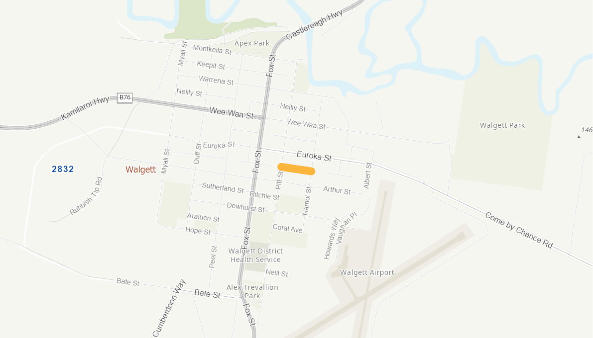 Cedar Street, Walgett 05708615NSWRTR Infrastructure Investment