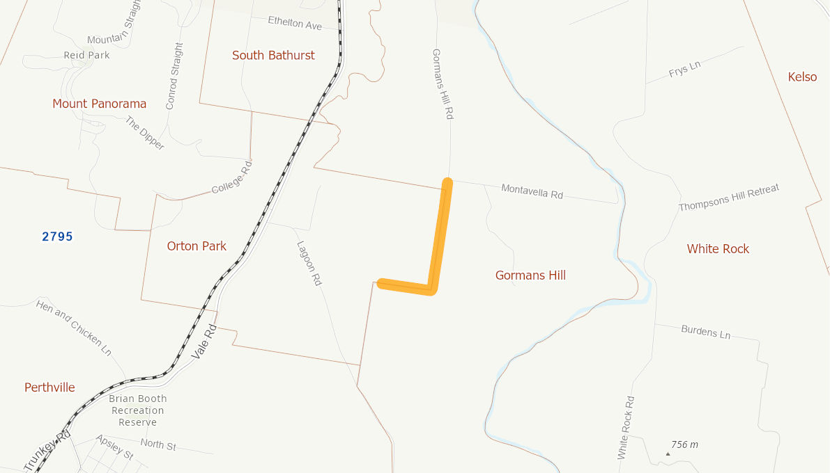 Gormans Hill Road 05708715NSWRTR Infrastructure Investment Program