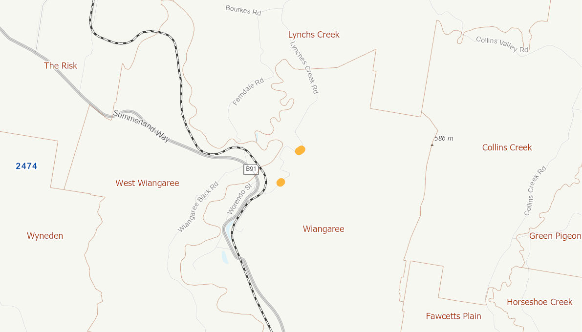 Lynches Creek Road (Rural Road) 05955115NSWRTR Infrastructure
