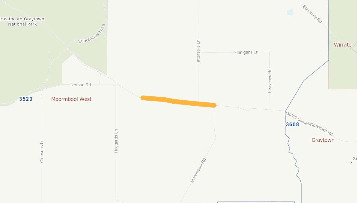 Mt CamelGraytown Road (Rural Road) 05960415VICRTR Infrastructure