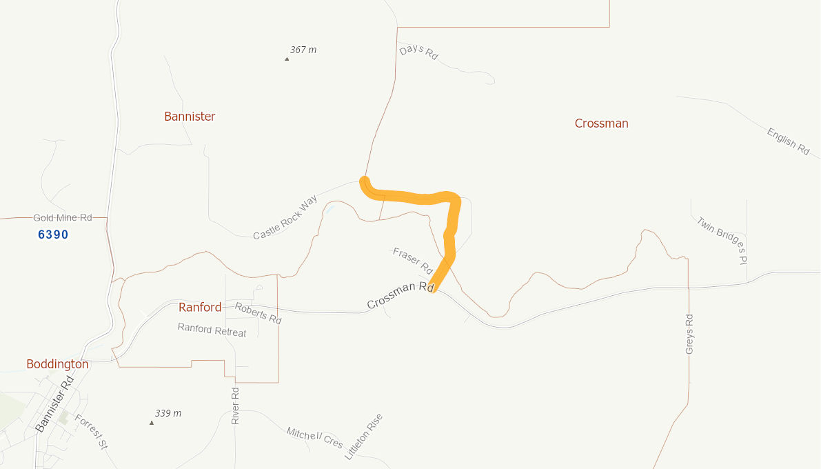 Days Road Boddington 05962115WARTR Infrastructure Investment Program