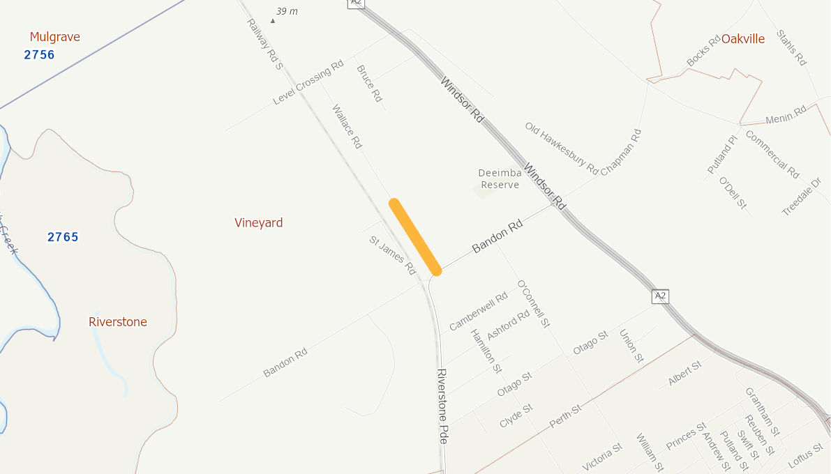 Wallace Road, Hawkesbury 05992215NSWRTR Infrastructure Investment