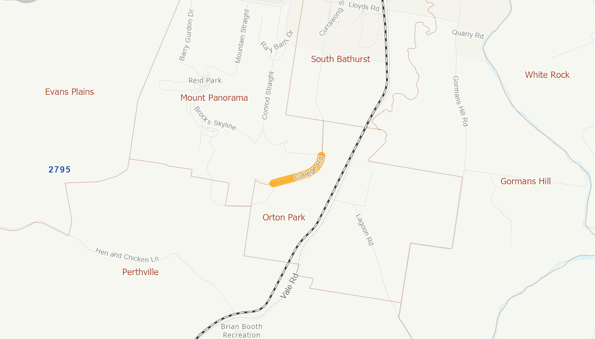 College Road 06008715NSWRTR Infrastructure Investment Program