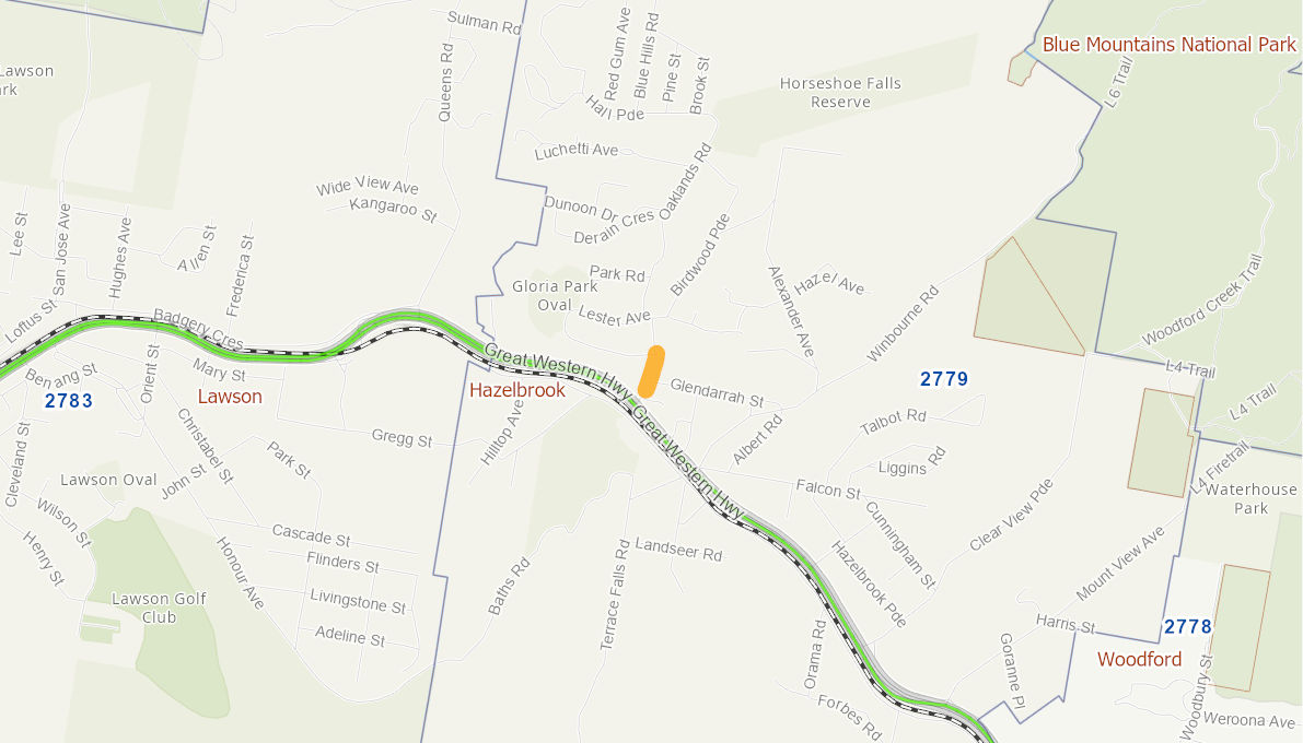 Oaklands Road Hazelbrook 06010215NSWRTR Infrastructure Investment