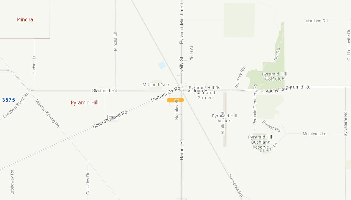 Albert Street (Pyramid Hill) 06020015VICRTR Infrastructure