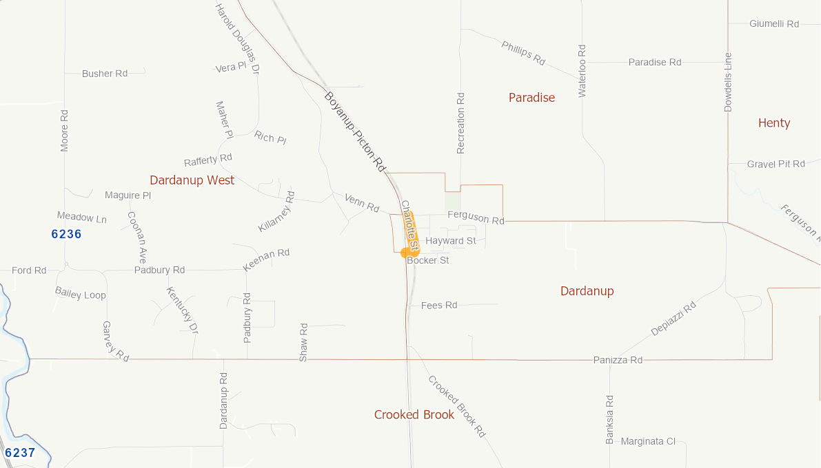 Charlotte Street, Dardanup 06036915WARTR Infrastructure