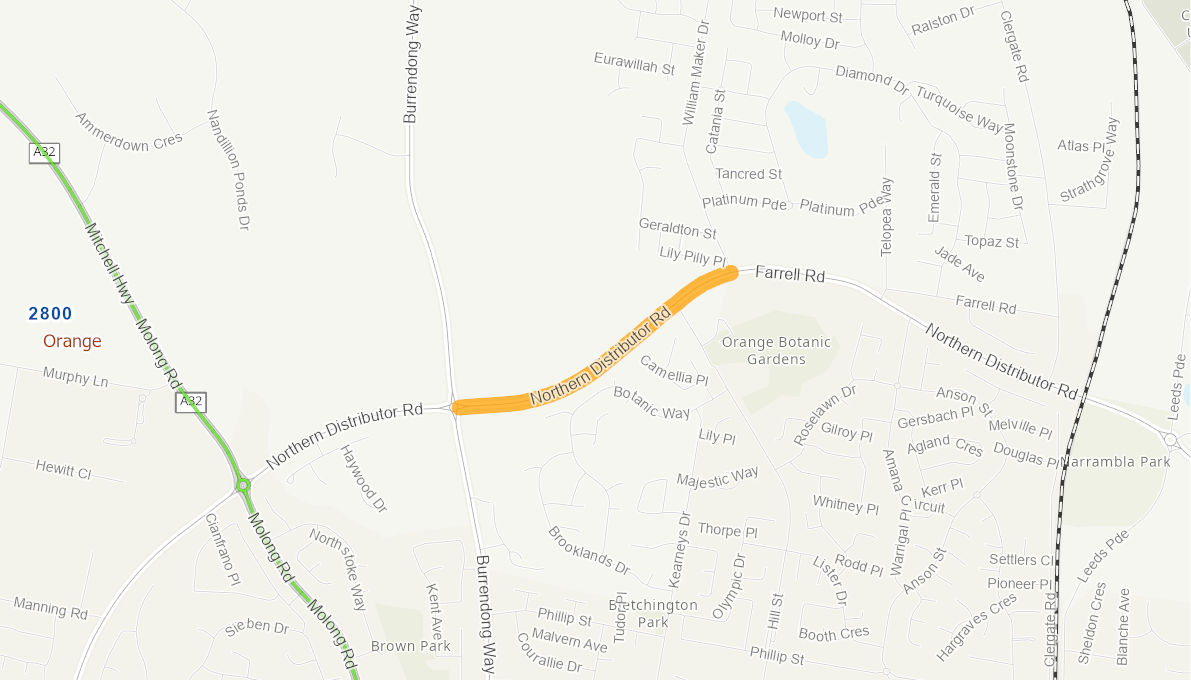 Northern Distributor Road, Orange 06149415NSWRTR Infrastructure