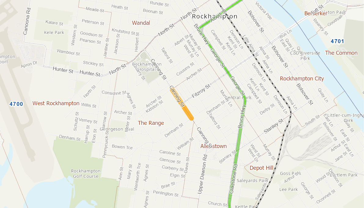 Canning Street,Rockhampton 06251015QLDRTR Infrastructure