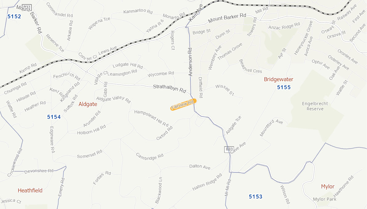 Fairview Rd, Aldgate 06424116SARTR Infrastructure Investment Program