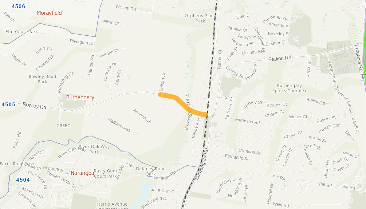 Rowley Road, Burpengary 06434216QLDRTR Infrastructure Investment Program