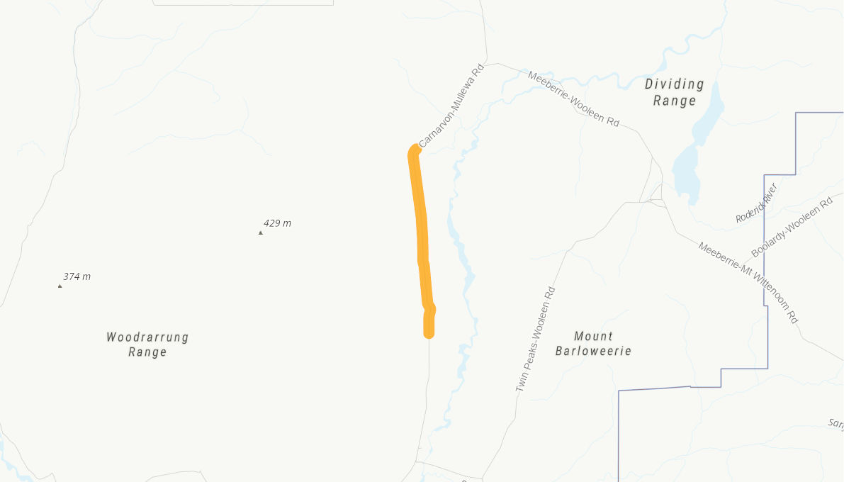 Carnarvon Mullewa Road (Rural Road) 06531816WARTR Infrastructure