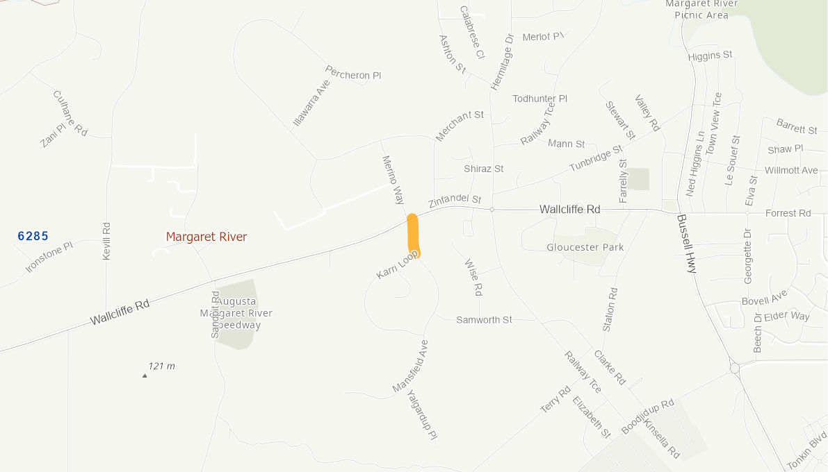 Mansfield Avenue, Margaret RIver 06713516WARTR Infrastructure