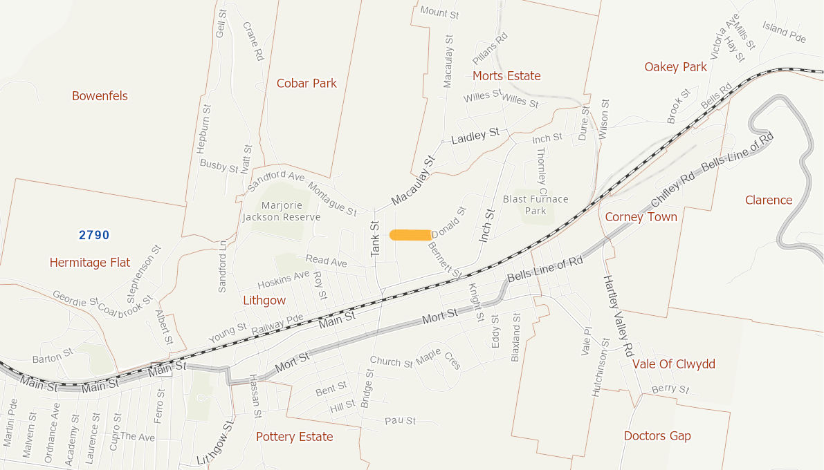 Donald Street Lithgow 09215717NSWRTR Infrastructure Investment