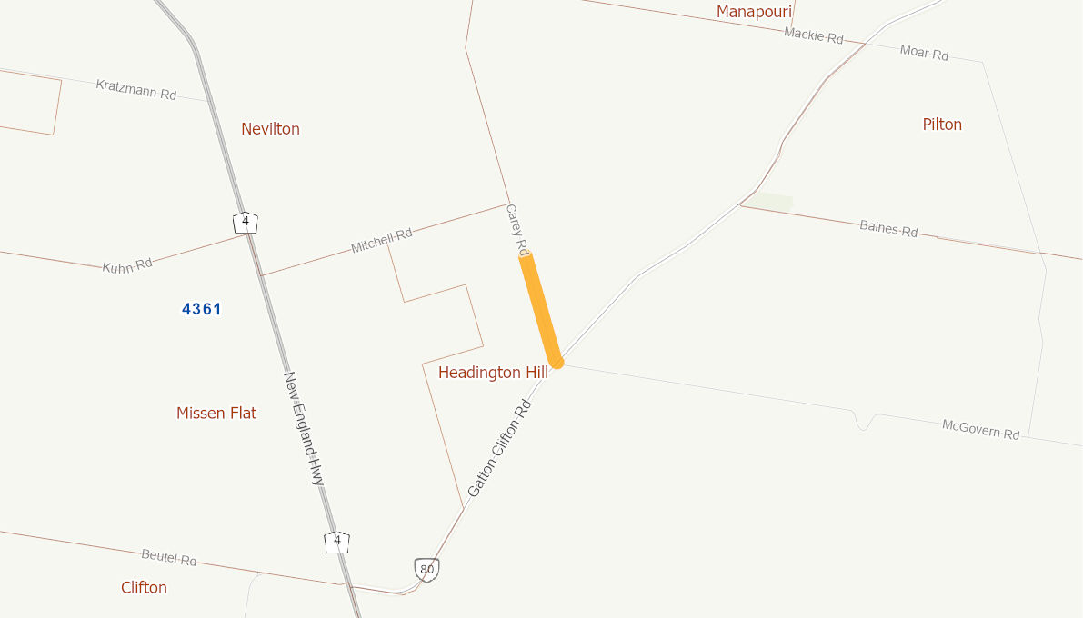 Carey Road, Headington Hill (Rural) 09232017QLDRTR Infrastructure Investment Program