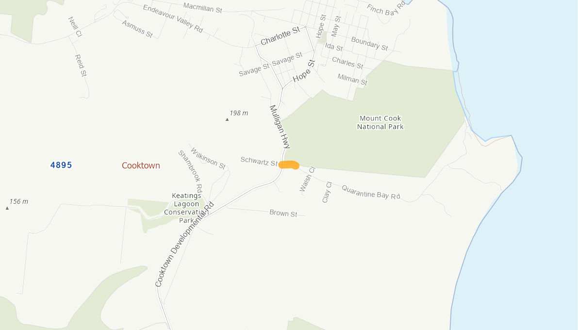 Quarantine Bay Road,Cooktown 09279917QLDRTR Infrastructure