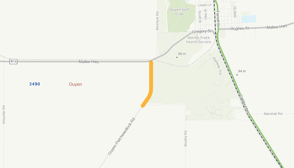 Ouyen Patchewollock Road, Ouyen 09479517VICRTR Infrastructure