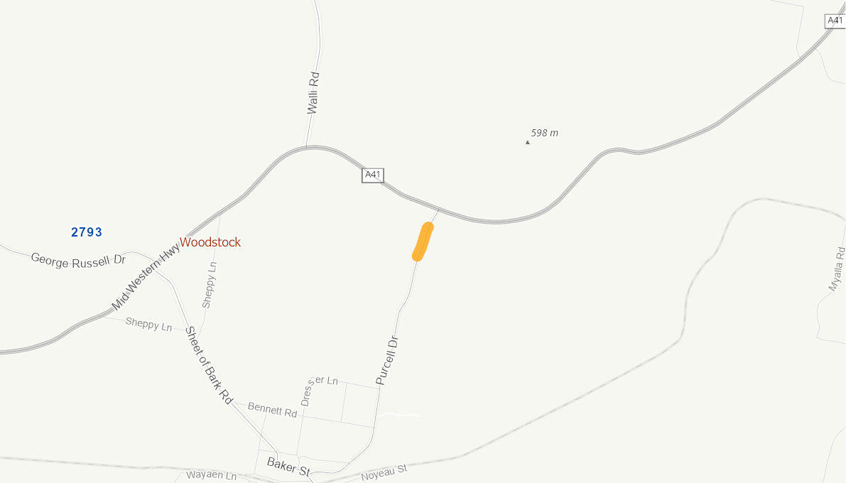 Purcell Drive (Rural Road) 09484217NSWRTR Infrastructure