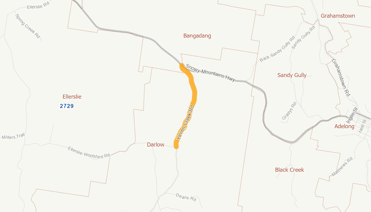 Yaven Creek Road, Adelong 09528717NSWRTR Infrastructure