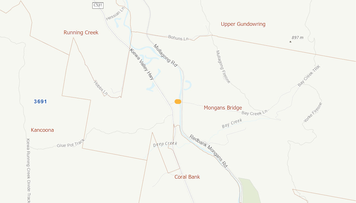 Bay Creek Lane, Mongans Bridge 09589917VICRTR Infrastructure Investment Program