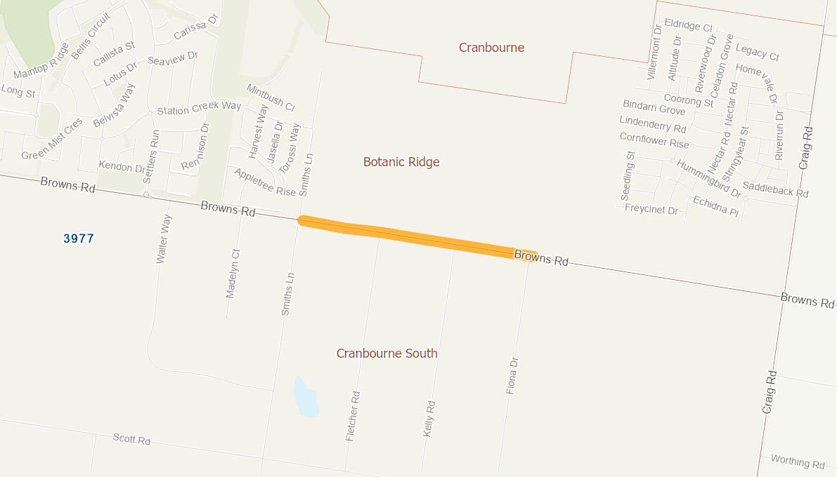 Browns Road, Pearcedale 09616517VICRTR Infrastructure Investment