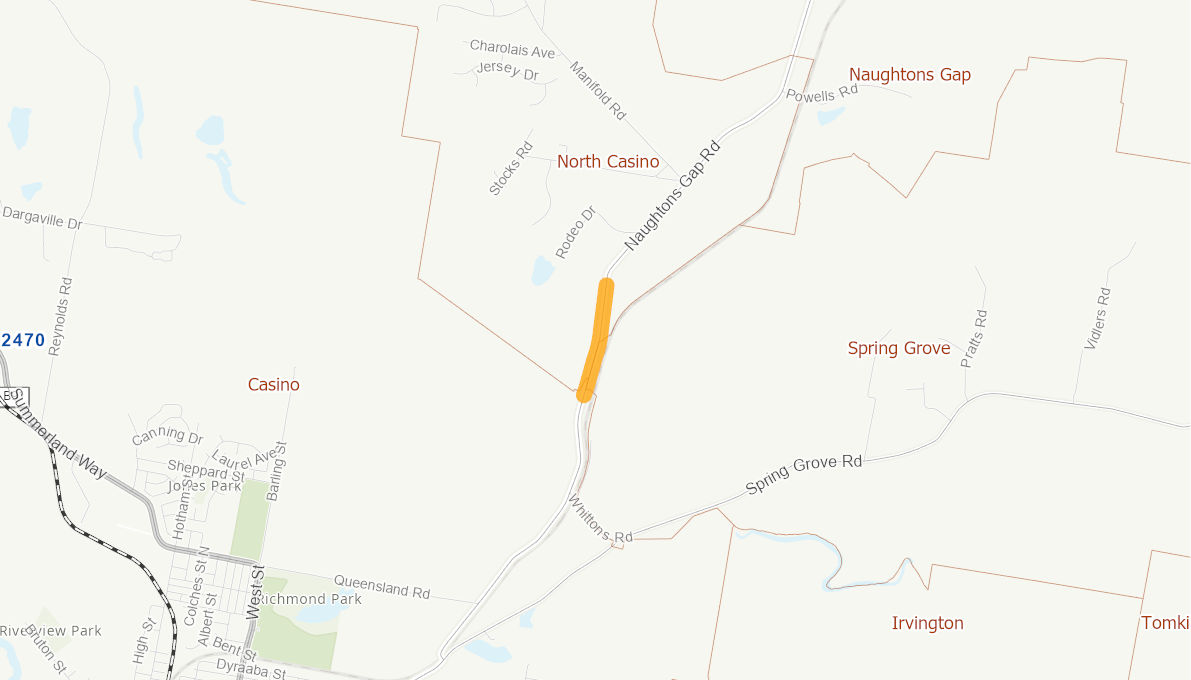 Naughtons Gap Road, CASINO NSW 2470 10007218NSWRTR Infrastructure