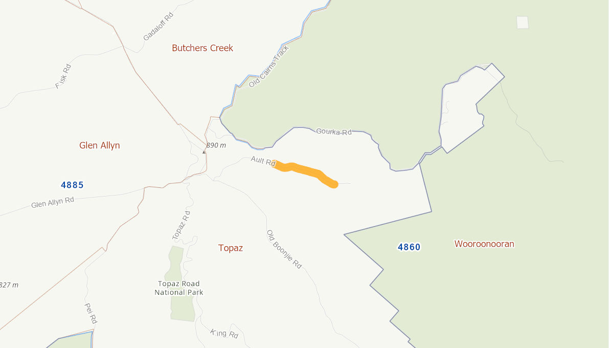 Ault Road, Topaz 10015318QLDRTR Infrastructure Investment Program