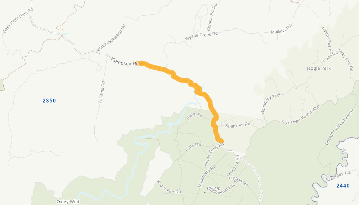 Kempsey Road (Rural Road) 10017118NSWRTR Infrastructure