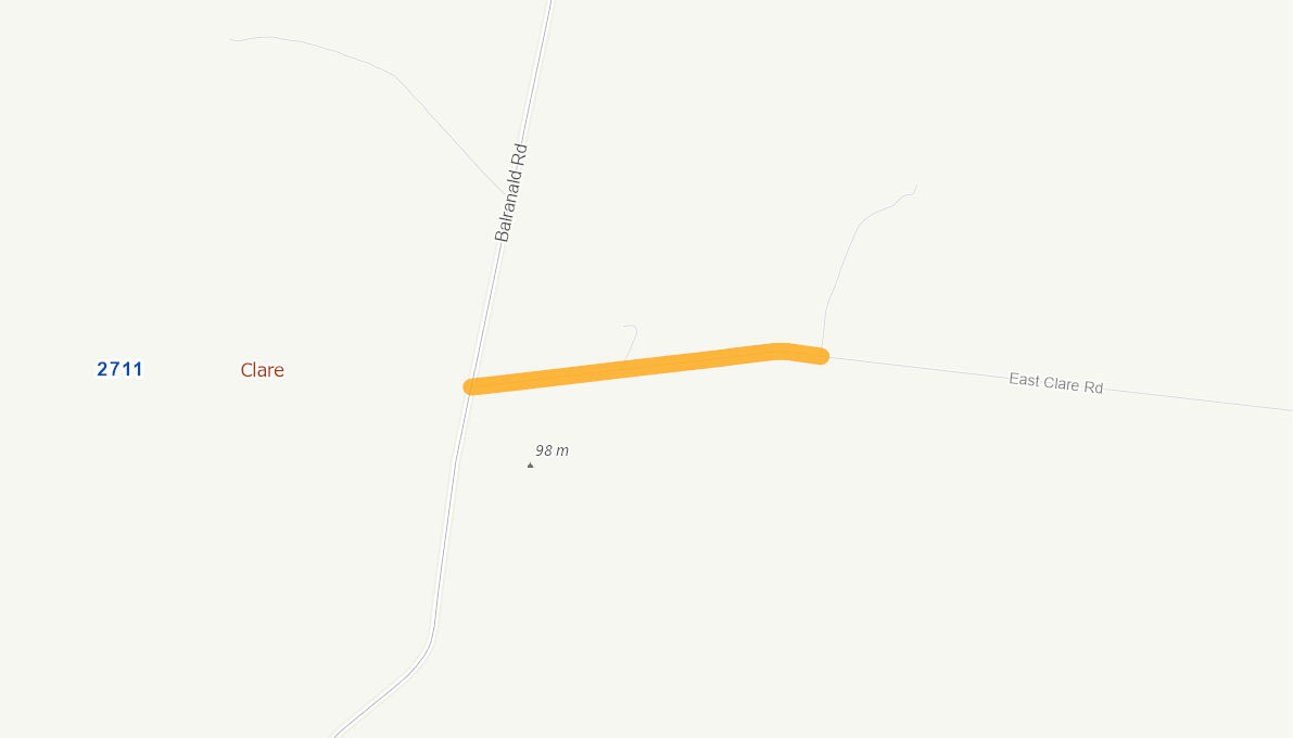 East Clare Road (Rural Road) 10075718NSWRTR Infrastructure