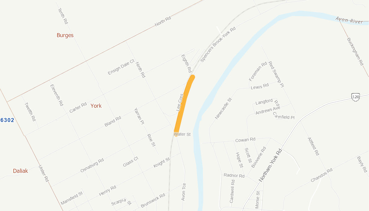 Spencer Brook York Road, York WA 10078318WARTR Infrastructure