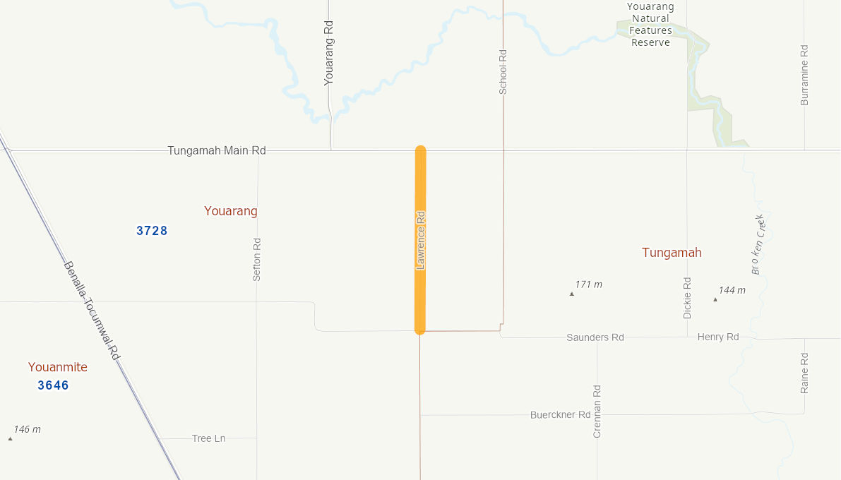 Lawrence Road, Youarang 10175719VICRTR Infrastructure Investment Program