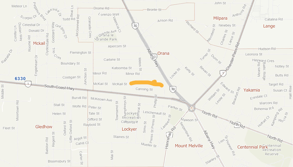 McKail Street, Albany 10211319WARTR Infrastructure Investment Program