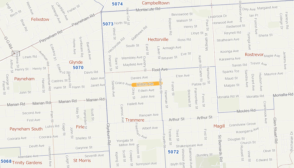 Britton Avenue, Tranmere 10294919SARTR Infrastructure Investment Program